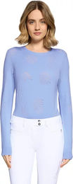 Produktbild von Samshield Phoebe Crystal Ferna Reitshirt für Damen in Blau Größe M