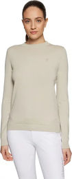 Samshield Phoebe Damen Pullover mit Rundhalsausschnitt aus Baumwolle Beige Größe L – Bild 1 von 2