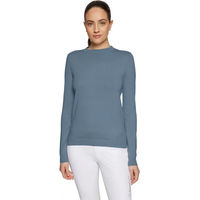 Produktbild von Samshield Phoebe Damen Pullover mit Rundhalsausschnitt aus Baumwolle Blau XS