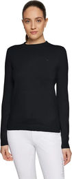 Produktbild von Samshield Phoebe Damen Pullover mit Rundhalsausschnitt aus Baumwolle Schwarz Größe M