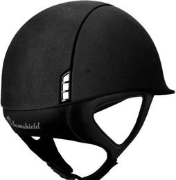 Produktbild von Samshield Premium Alcantara 1.0 Reithelm Trim matt ohne Liner wasserabweisend