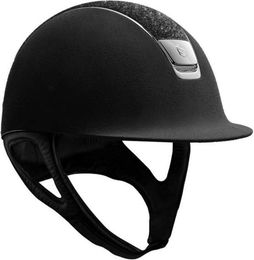 Produktbild von Samshield Premium Alcantara Blue Crystal Dressur Reithelm Blau Schwarz Größe M