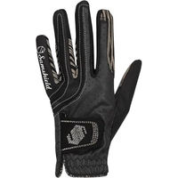 Produktbild von Samshield Reithandschuhe V-Skin Swarovski für Damen aus Kunstleder Schwarz Größe 8,5