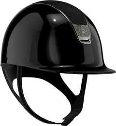 Samshield Reithelm 2.0 Black Shadowglossy mit Alcantara und Crystal Blason in Größe L – Bild 1 von 1