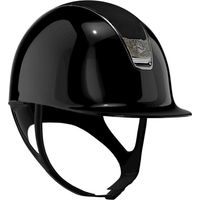 Produktbild von Samshield Reithelm 2.0 Black Shadowglossy mit Alcantara und Crystal Fabric in Größe M