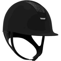 Produktbild von Samshield Reithelm 2.0 Black Shadowmatt Top Ultra Fine Rocks Trim mit Blason Matt Black Grösse M in Schwarz