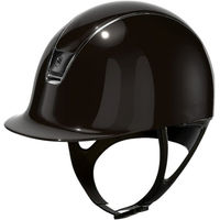 Produktbild von Samshield Reithelm 2.0 ShadowGlossy Brown Trim mit Blason Chrome Black Größe L