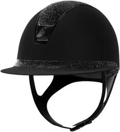 Produktbild von Samshield Reithelm Custom Miss Shadowmatt Crystal Fabric 2.0 für Damen in Schwarz Größe M