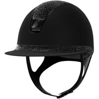 Produktbild von Samshield Reithelm Custom Miss Shadowmatt Crystal Fabric 2.0 für Damen in Schwarz Größe M