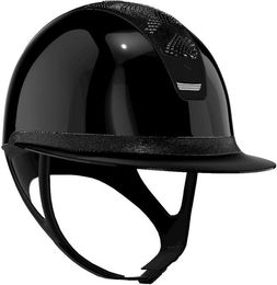 Samshield Reithelm Miss Shield 2.0 Black SG mit Crystal Intarsia Trim und Blason Matt Black Grösse M – Bild 1 von 1