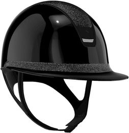 Samshield Reithelm Miss Shield 2.0 Black SG mit Frontal Band Ultra Fine Rocks Trim und Blason Matt Black Grösse L in Schwarz – Bild 1 von 1