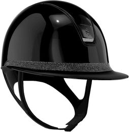 Samshield Reithelm Miss Shield 2.0 Black SG mit Ultra Fine Rocks Trim und Blason Black Chrome Grösse M – Bild 1 von 1