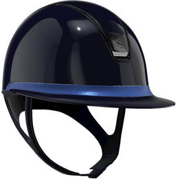 Samshield Reithelm Miss Shield 2.0 Blue für Damen mit Leder Trim und Chrome Black Details in Größe L – Bild 1 von 1