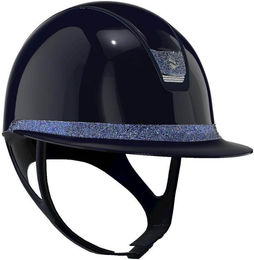 Samshield Reithelm Miss Shield 2.0 Blue Matt Blue mit Crystal Fabric Trim Größe L – Bild 1 von 1