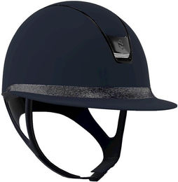 Samshield Reithelm Miss Shield 2.0 Blue mit Crystal Intarsia Trim und Blason Black Chrome Größe L – Bild 1 von 1