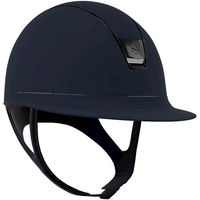 Produktbild von Samshield Reithelm Miss Shield 2.0 Blue mit Frontal Band Shadowmatt Trim und Blason Black Chrome Größe S