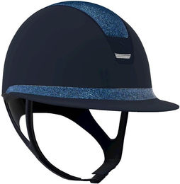 Samshield Reithelm Miss Shield 2.0 Blue mit Frontal Band Ultra Fine Rocks Trim und Blason Matt Blue Grösse L – Bild 1 von 1