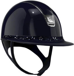 Samshield Reithelm Miss Shield 2.0 Blue mit Swarovski Schmuckverzierung und Blason Chrome Grösse L – Bild 1 von 1