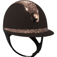 Produktbild von Samshield Reithelm Miss Shield 2.0 Crystal Fabric mit Swarovski-Kristallen in Roségold/Pink Gold Größe M