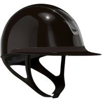 Produktbild von Samshield Reithelm Miss Shield 2.0 Glossy Brown Trim mit Blason Chrome Black Größe L