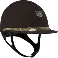 Produktbild von Samshield Reithelm Miss Shield 2.0 in Matt Bronze mit Stoffbesatz Größe M