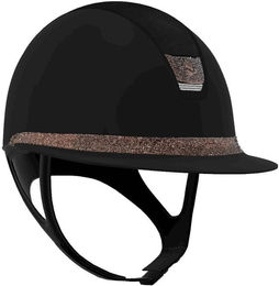 Samshield Reithelm Miss Shield 2.0 Matt Black mit Alcantara Frontal Band und Fabric Trim Größe L – Bild 1 von 1