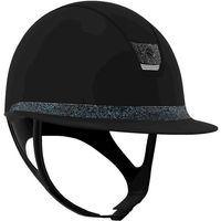 Produktbild von Samshield Reithelm Miss Shield 2.0 Matt Black mit Swarovski-Kristall Besatz Größe S