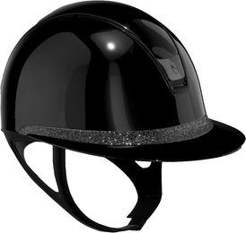 Samshield Reithelm Miss Shield 2.0 Shadowglossy Black/Chrome Black/UltraFineRock Black Größe M – Bild 1 von 1