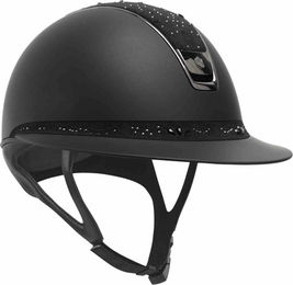 Samshield Reithelm Miss Shield 2.0 Shadowmatt Black Crystal Bloom Damen Schwarz Größe M – Bild 1 von 1