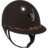 Produktbild von Samshield Reithelm Miss Shield 2.0 Shadowmatt Brown Flower Swarovski Braun Grösse M
