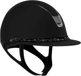 Samshield Reithelm Miss Shield 2.0 SM Black FB Cherry Blossom Black Trim mit Blason Black Chrome Konfiguration Größe L – Bild 1 von 1