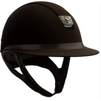 Produktbild von Samshield Reithelm Miss Shield Shadowmatt 2.0 Brown Leather Bronze Crystal Grösse M