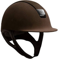 Produktbild von Samshield Reithelm Premium Alcantara Brown Größe L ohne Dressurausschnitt