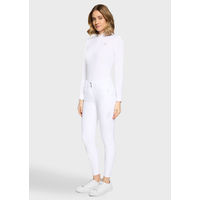 Produktbild von Samshield Reithose Capucine Crystal Ferna 261 Damen High Waist Vollgrip Weiß