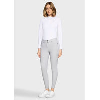 Produktbild von Samshield Reithose Delice Crystal Ferna 261 Damen Vollgrip High Waist Grau