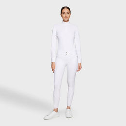 Produktbild von Samshield Reithose SA Clara Damen Fullgrip Weiß wasserabweisend