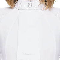 Produktbild von Samshield Reitshirt Crystal Ferna für Damen in Weiß und Gold Größe S