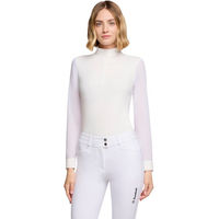 Produktbild von Samshield Reitshirt Damen Turniershirt Longsleeve Weiß Mesh Herbst/Winter Größe L