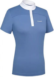 Produktbild von Samshield Reitshirt Jeanne Damen Blau Baumwolle XL