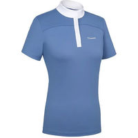 Produktbild von Samshield Reitshirt Jeanne Damen Blau Baumwolle XL