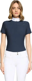 Produktbild von Samshield Reitshirt Lea Crystal Ferna Damen Blau Größe S