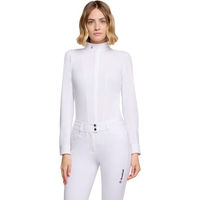 Produktbild von Samshield Reitshirt Lucia Turniershirt Damen Longsleeve Weiß mit Swarovski-Kristallen XS