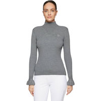 Produktbild von Samshield Rollkragenpullover Damen Lidia Ruffle Ore mit Swarovski-Kristallen in Grau XXS