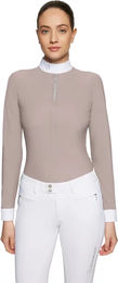 Produktbild von Samshield Roxane Premium Turnierpolo Damen mit langen Ärmeln