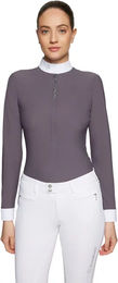 Samshield Roxanne Premium Reitshirt Damen langarm Grau XS – Bild 1 von 3