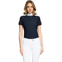 Produktbild von Samshield Roxy Premium Boreal Turnierpolo Damen Reitshirt Blau XS