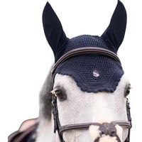 Produktbild von Samshield Soundshield Fliegenhaube für Pferde mit Swarovski Kristallen in Blau oder Schwarz