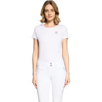 Produktbild von Samshield Stella Reitshirt für Damen aus Baumwolle Weiß Größe M
