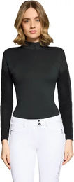 Produktbild von Samshield Sun Reitshirt Damen Polo mit langen Ärmeln Schwarz XL