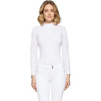 Produktbild von Samshield Sun Reitshirt Damen Polo mit langen Ärmeln Weiß Größe S